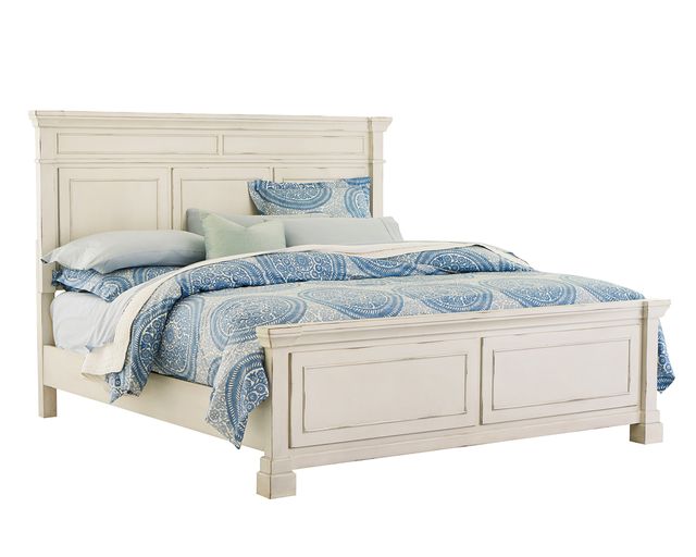 Standard Furniture Chesapeake Bay Vintage White King Panel Bed