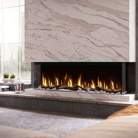 Dimplex® Ignite® Bold Black 60'' Built-in Linear Electric Fireplace-4