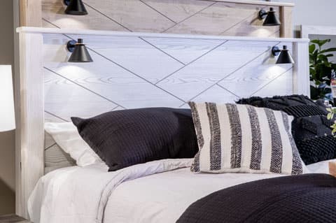 Signature Design by Ashley® Gerridan Queen Panel Bed with Sconce Lights-1