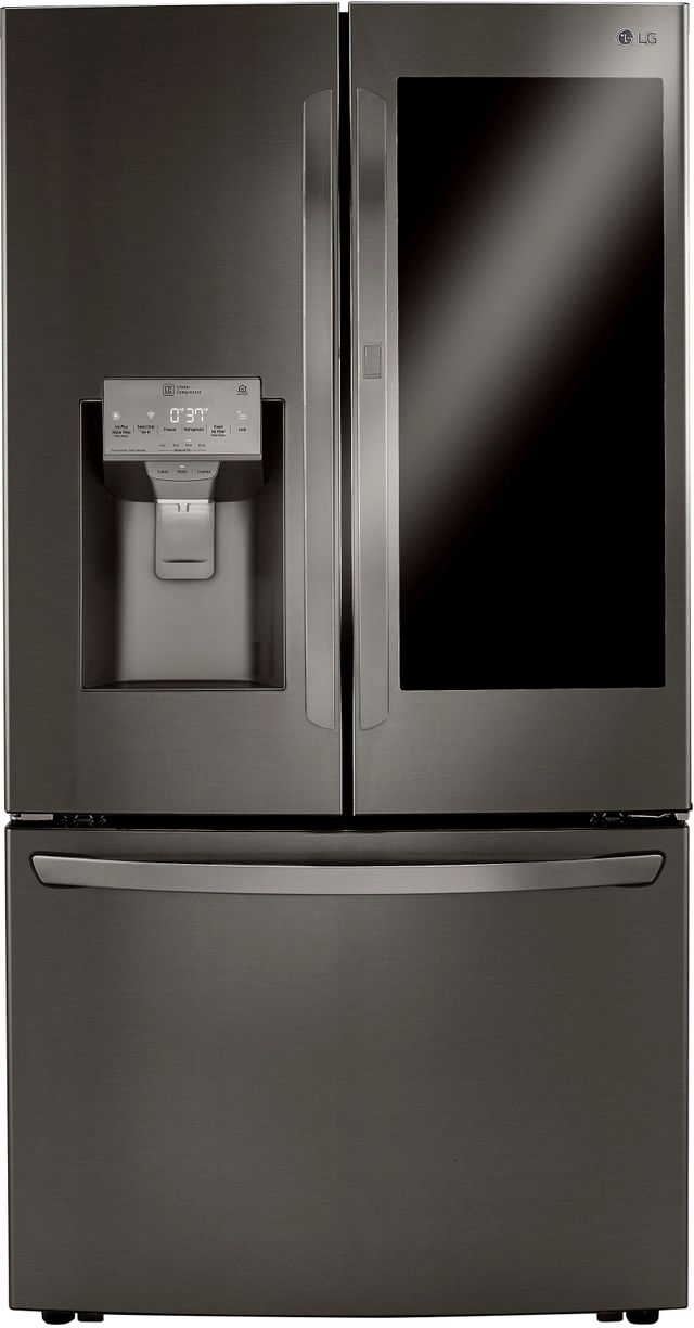 Lg 29 70 Cu Ft Printproof Black Stainless Steel French Door Refrigerator Lrfvs3006d