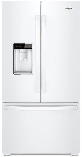 Whirlpool 24 Cu Ft Counter Depth French Door Refrigerator White