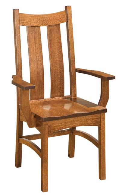 Fusion Designs Handcrafted Amish Heartland Dining Arm Chair-0