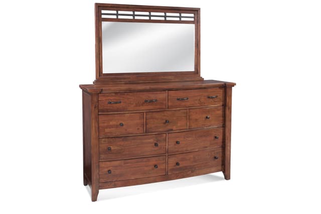 Napa Furniture Design Whistler Retreat Brown Dresser and Mirror-1