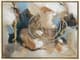 A & B Home Blue/Brown/Gold Whirlwind Wall Art-2