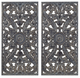 Olliix by Madison Park Botanical Panel 2 Piece Antique Blue Carved Wall Set-1