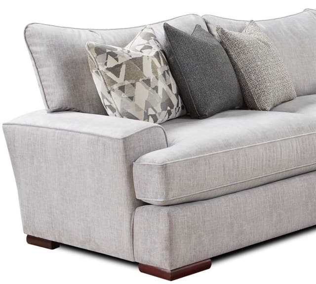 Fusion Furniture Alton Silver Grey 4-Piece Sectional-1
