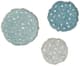 Olliix by Madison Park Blue Set of 3 Rossi Blue Iron Painted Wall Decor-0