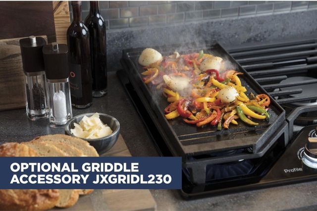 GE® Black 30" Cast Iron Griddle-JXGRIDL230 | Appliance ...