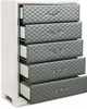 New Classic® Home Furnishings Luxor Silver/White Chest-3