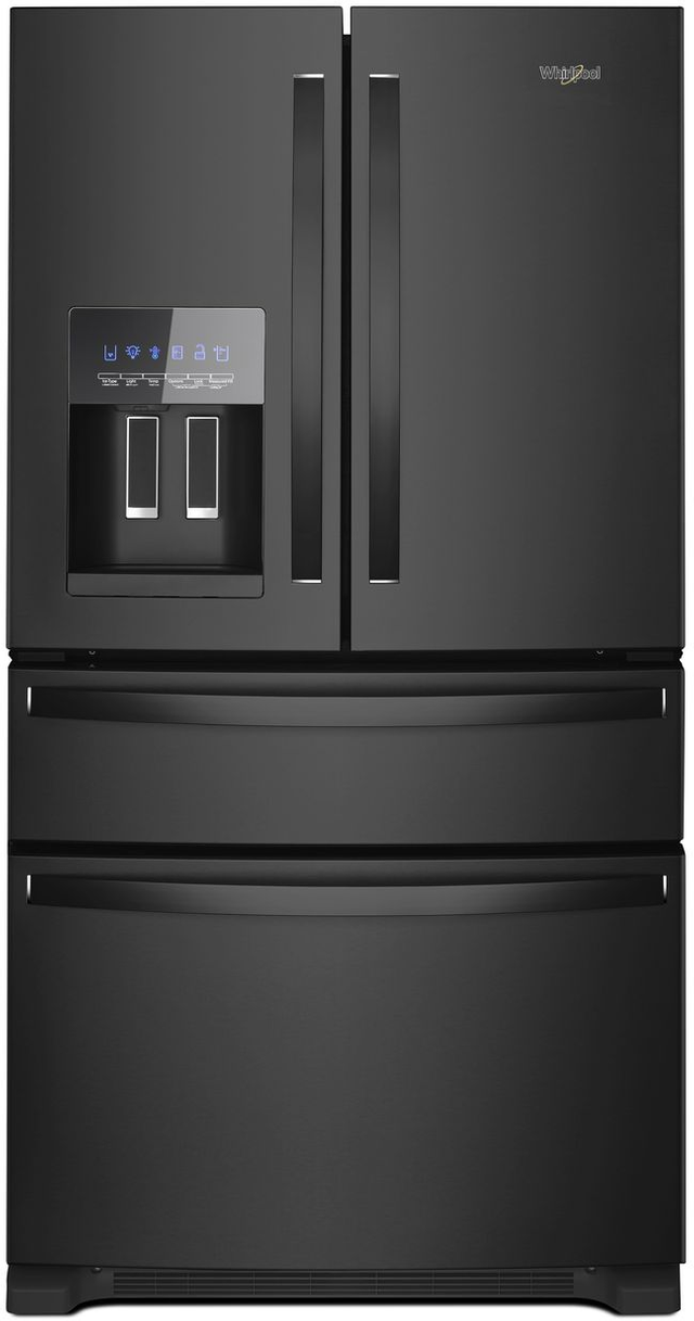 Whirlpool 25 Cu Ft Wide French Door Refrigerator Black