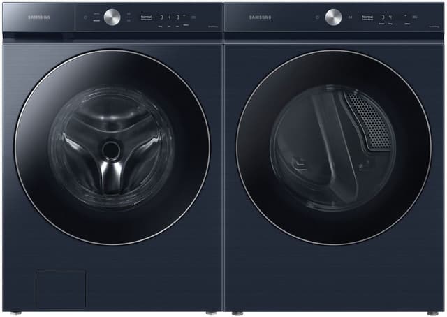 Samsung Bespoke 8900 Series Brushed Navy Front Load Laundry Pair-0