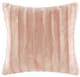 Olliix by Madison Park Duke Blush Faux Fur Square Pillow-0