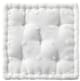 Olliix by Urban Habitat Brooklyn Ivory 20"x"20x"5" Cotton Jacquard Square Floor Pillow Cushion-0