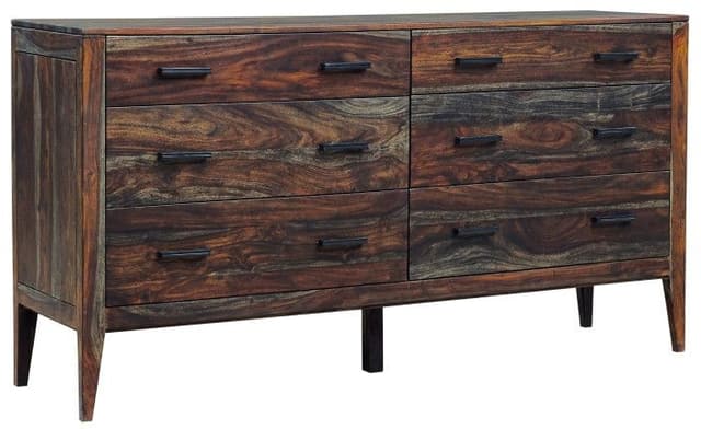 Porter International Designs Fall River Obsidian Dresser & Mirror-2