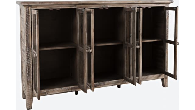 Jofran Inc. 70" Rustic Shores 6 Drawer High Accent Cabinet-2