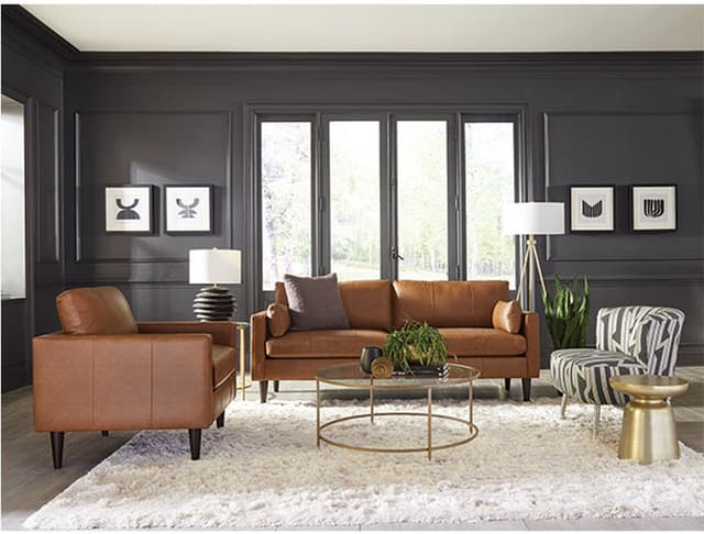 Best™ Home Furnishings Trafton Dark Walnut Stationary Sofa-2