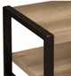Liberty Furniture Sun Valley Sandstone Cocktail Table with Black Metal Frames-4