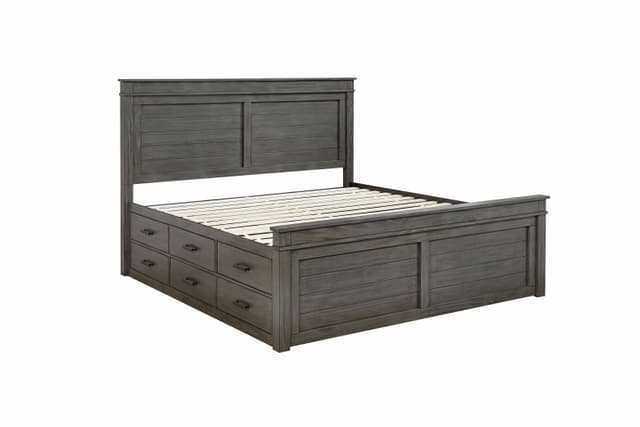 Emerald Home® Glacier Bay King Captain's Storage Bed-1