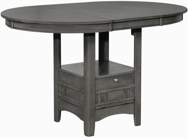Coaster® Lavon Medium 5-Piece Grey Counter Height Table with 4 Industrial Stools-1