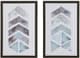 Olliix by Urban Habitat Blue/Grey Set of 2 This and That Way Framed Gel Coat Canvas-0