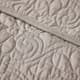 Olliix by Madison Park Quebec Khaki Oversized Quilted Throw-2