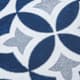 Olliix by Madison Park Patterned Tiles 3 Pieces Navy Paper Printed with Gel Coat and Framed Wall Decor Set-2
