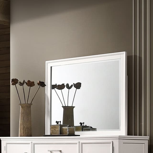 New Classic® Home Furnishings Andover White Dresser & Mirror-1