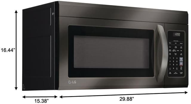 LG 1.8 Cu. Ft. Black Stainless Steel Over The Range Microwave-3