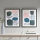 Olliix by Urban Habitat Multi-Colored Set of 2 Grey Rock Garden Gel Coat Framed Canvas-1