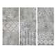 Olliix by Madison Park Watercolor Ikat Taupe 3 Pieces Taupe Gallery Art Set-0