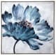 A & B Home Malone Blue/White Square Framed Floral Wall Art-1