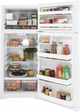GE® 28" 17.5 Cu. Ft. ENERGY STAR® White Top Freezer Refrigerator-2