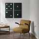 Olliix by INK+IVY Two Black Dominos Gel Coated Printed Canvas 2 Piece Set-3