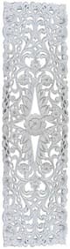A & B Home Rustic White Floral Vine Panel-0