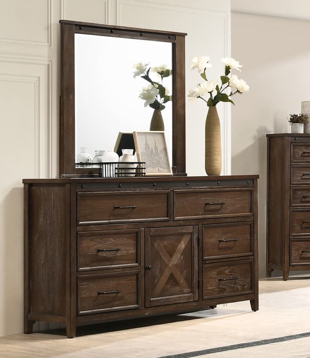 New Classic® Stonehurst Dresser and Mirror-0