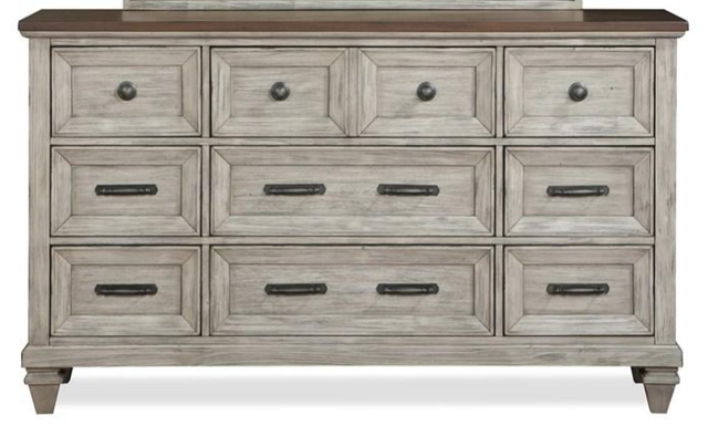 New Classic® Furniture Mariana Vintage Crème Dresser and Mirror-4