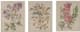 Olliix by Madison Park Linen Botanicals 3 Piece Multicolor Printed Linen Canvas Set-0