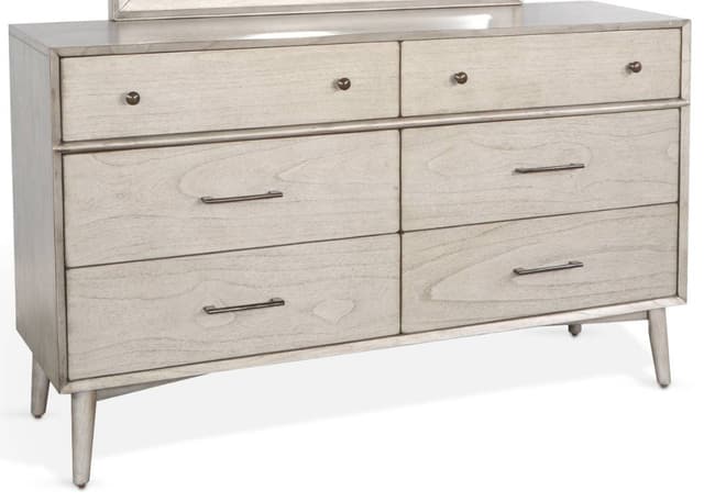 Sunny Designs American Modern Grey Dresser & Mirror-0