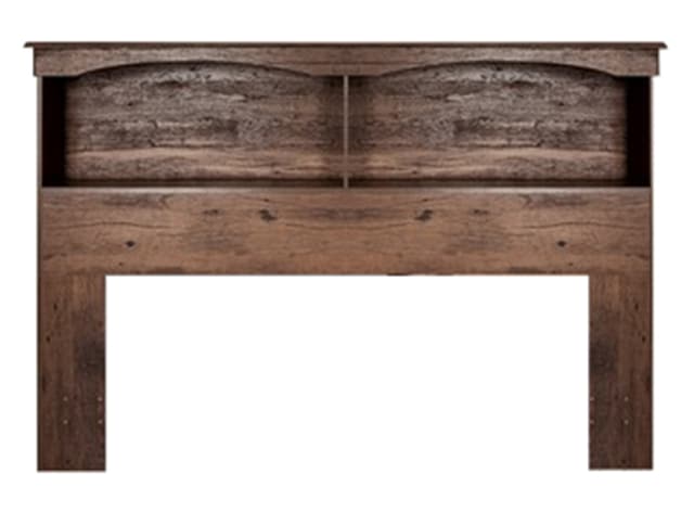 Perdue Woodworks Aspen Oak Queen or Full Bookcase Headboard-2