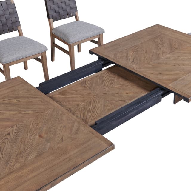 Intercon Oslo Weathered Chestnut 5-Piece Dining Set-3