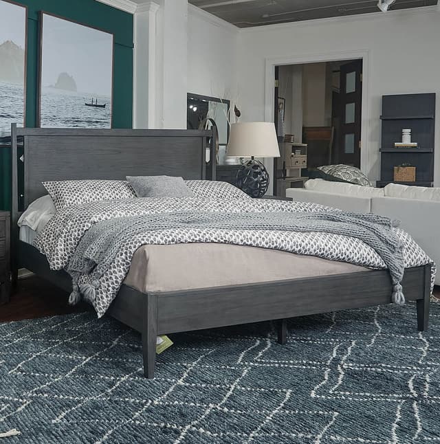 Aspenhome® Gray Queen Panel Bed-1