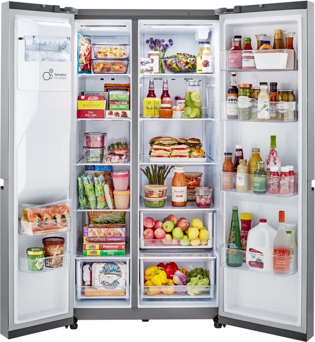 LG 27.2 Cu. Ft. Stainless Steel Look Side-by-Side Refrigerator-4