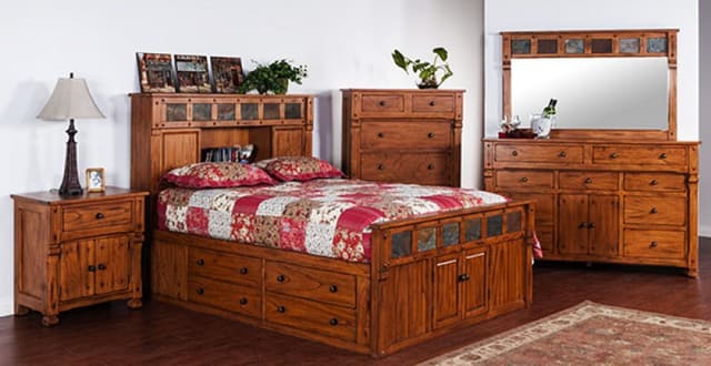 Sunny Designs Sedona Eastern King Storage Captain's Bed-0