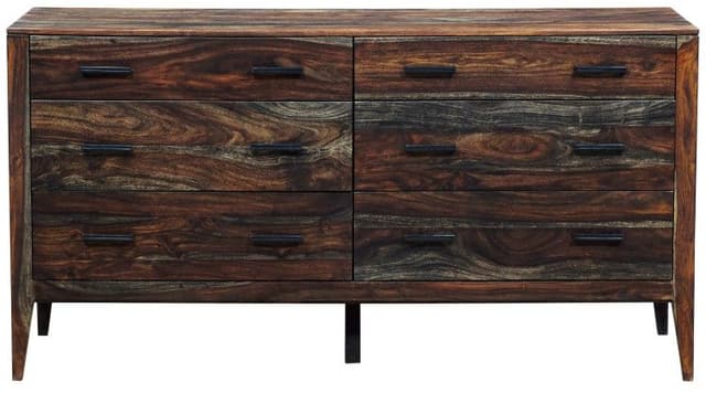 Porter International Designs Fall River Obsidian Dresser & Mirror-0