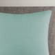 Olliix by INK+IVY Bree Knit Aqua 12" x 20" Oblong Pillow Cover-1