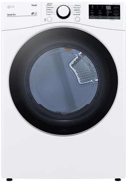 LG 7.4 Cu. Ft. White Front Load Electric Dryer-0