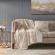 Olliix by Madison Park Zuri Leopard Faux Fur Square Pillow-2