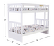 Donco Kids White Twin/Twin Mission Bunkbed-2