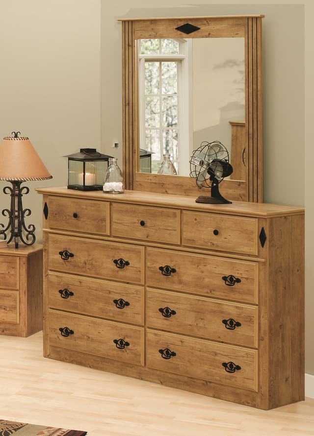 Perdue Woodworks Savannah Plantation Dresser and Mirror-1