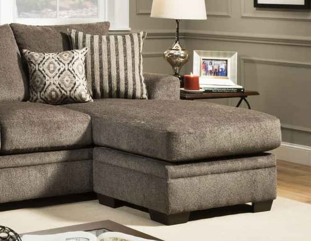 Peak Living 3650 Cornell Pewter Chaise Sofa-1